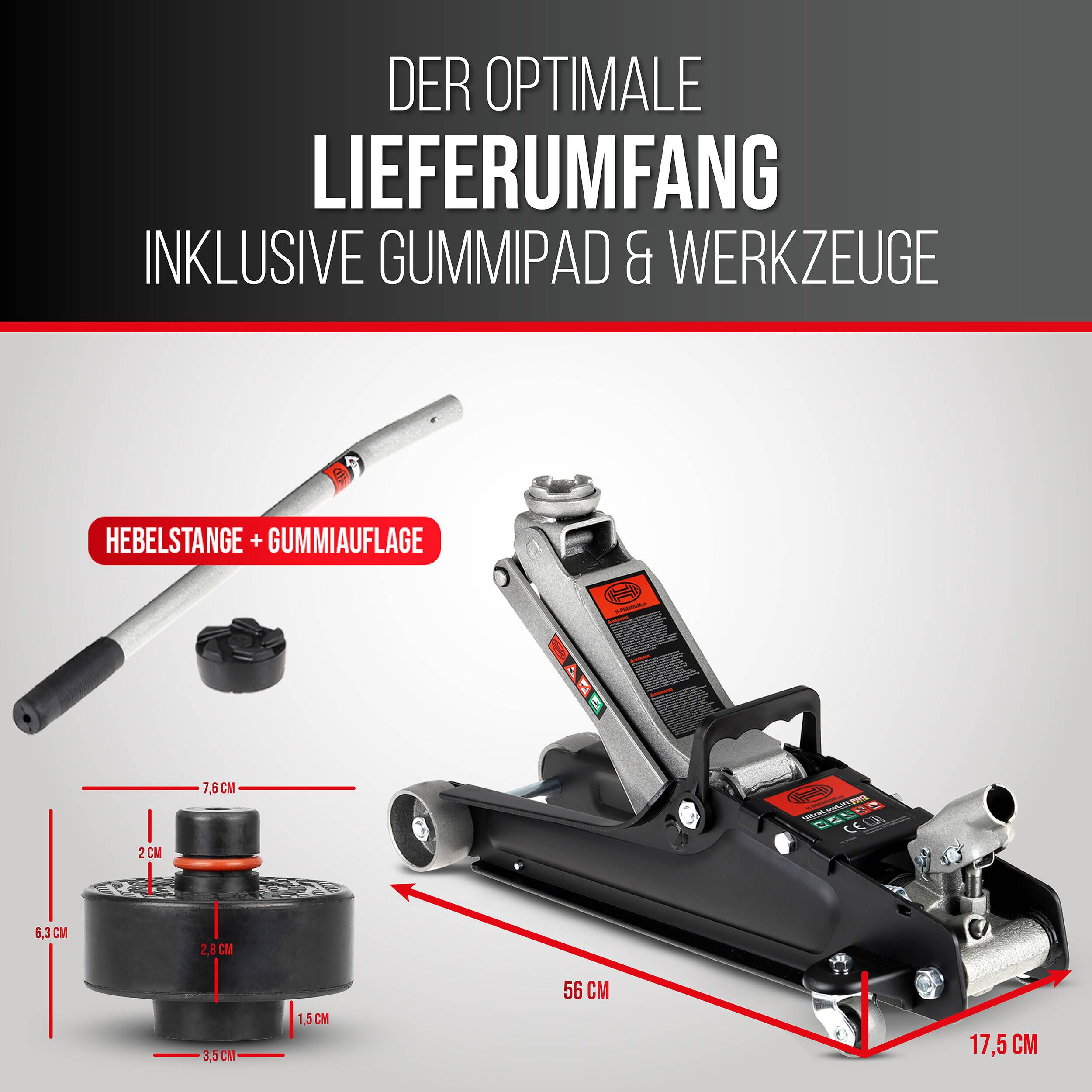 HEYNER® Rangierwagenheber Set, passende Auflage für Tesla-Modelle Ersatzgummiauflage für Tesla Model 3, S, Y-2