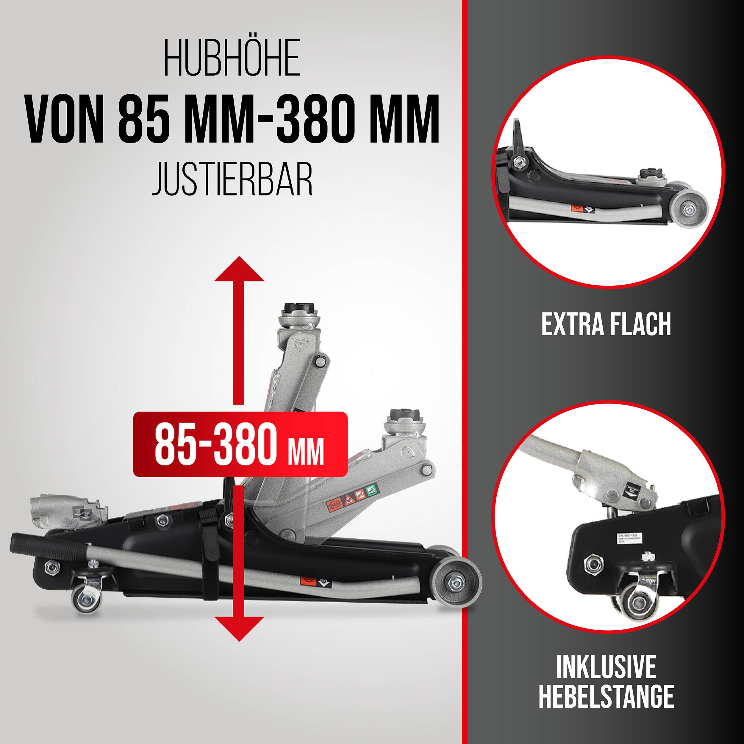 HEYNER® Rangierwagenheber Set, passende Auflage für Tesla-Modelle Ersatzgummiauflage für Tesla Model 3, S, Y-4