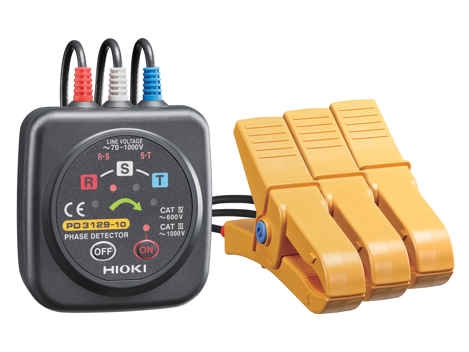 Hioki PD3129-10 - Kontaktloser Phasen- und Drehfeldprüfer für Drehstromsysteme-0