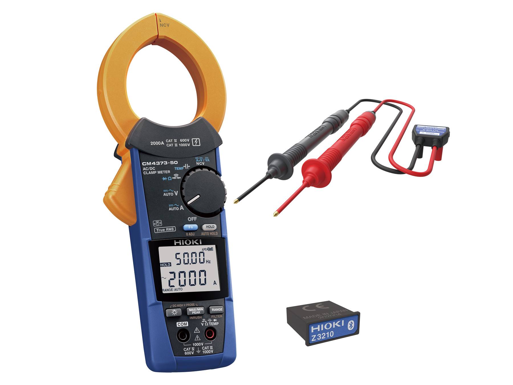Hioki CM4373-93 - Zangenmultimeter-Set, 2000 A AC/DC, 2000 V DC und Bluetooth-0