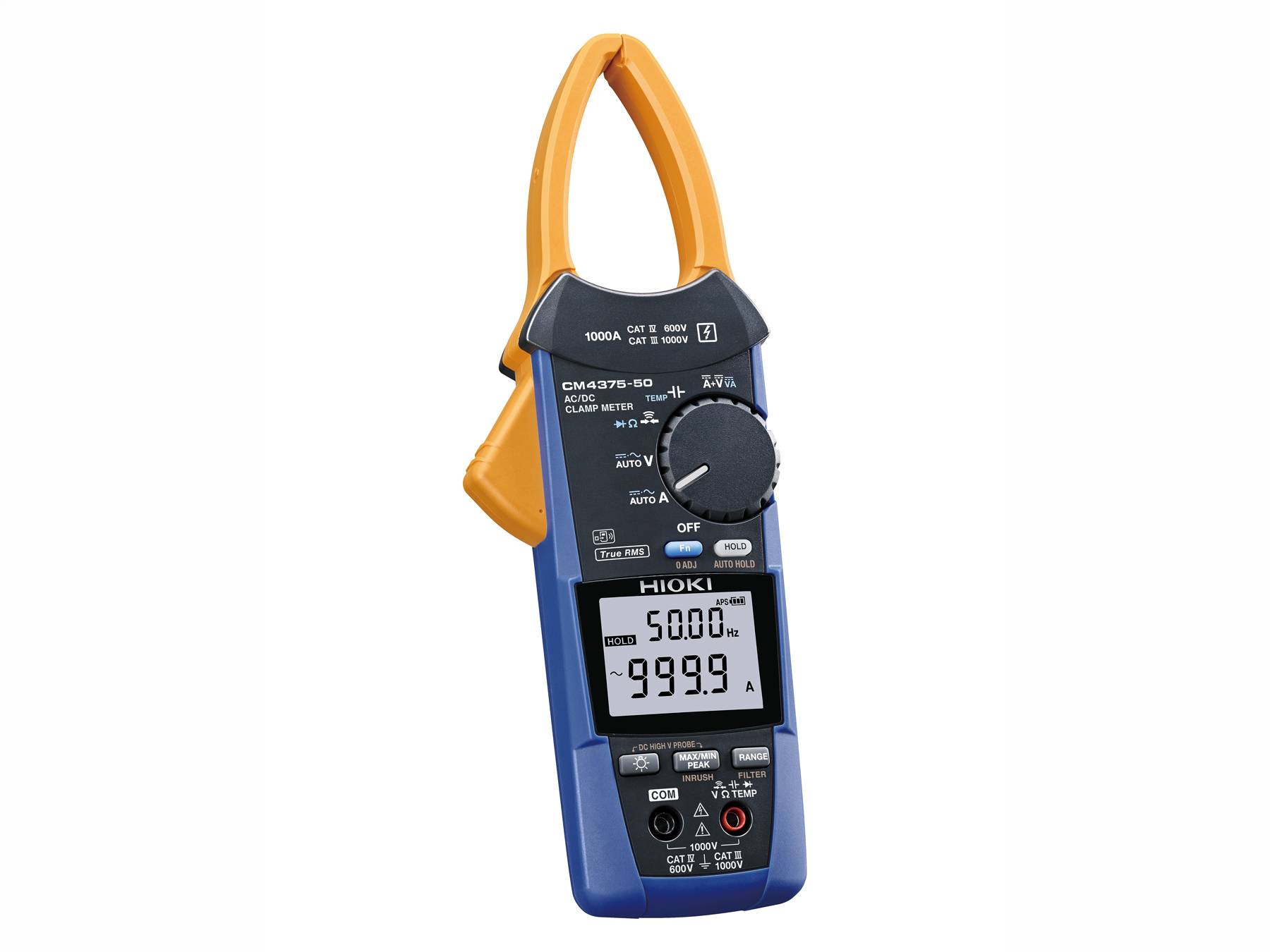 Hioki CM4375-50 - Extra schlankes True-RMS-Zangenmultimeter für AC/DC-Ströme bis 1000 A-0