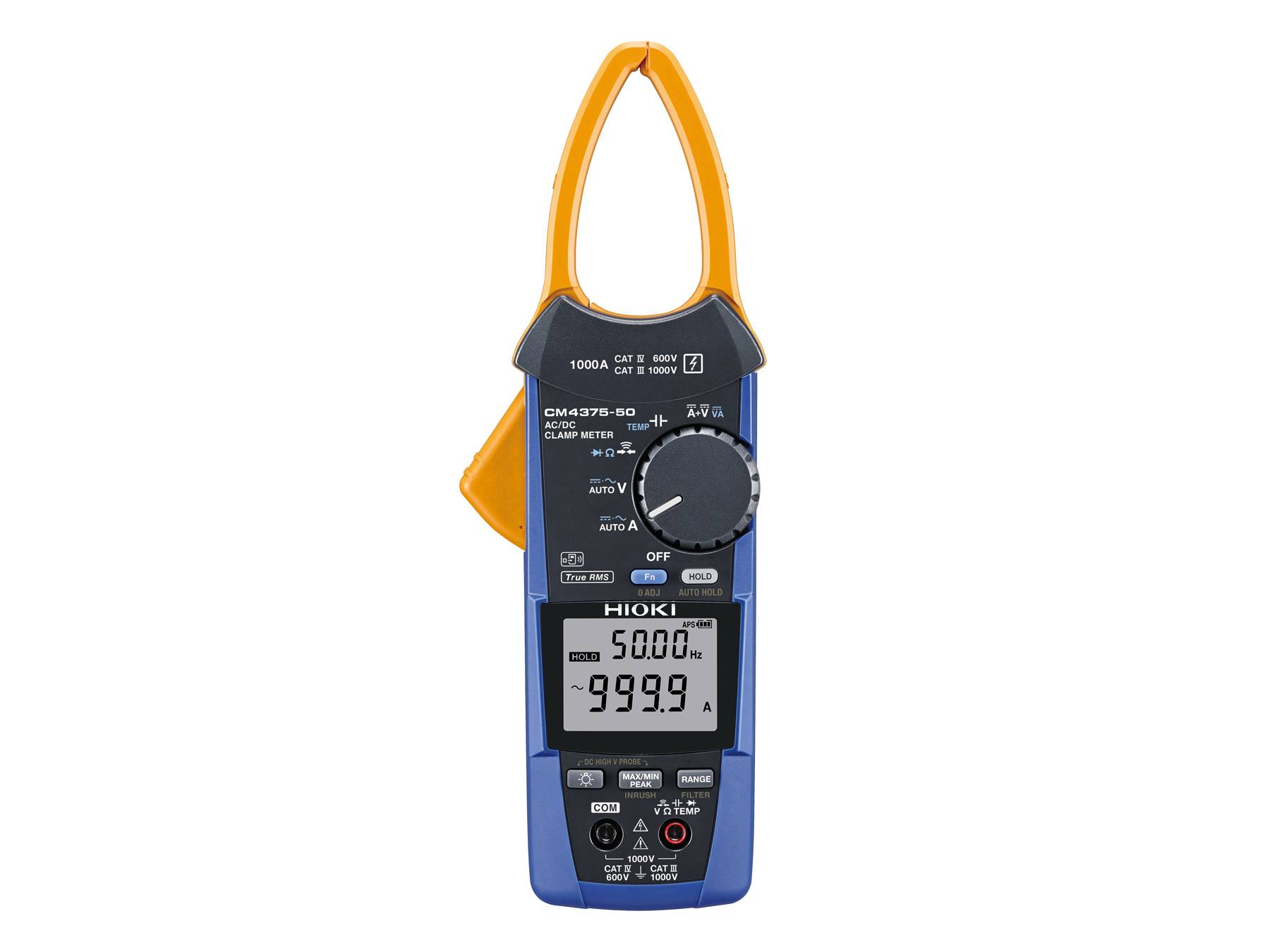 Hioki CM4375-50 - Extra schlankes True-RMS-Zangenmultimeter für AC/DC-Ströme bis 1000 A-2