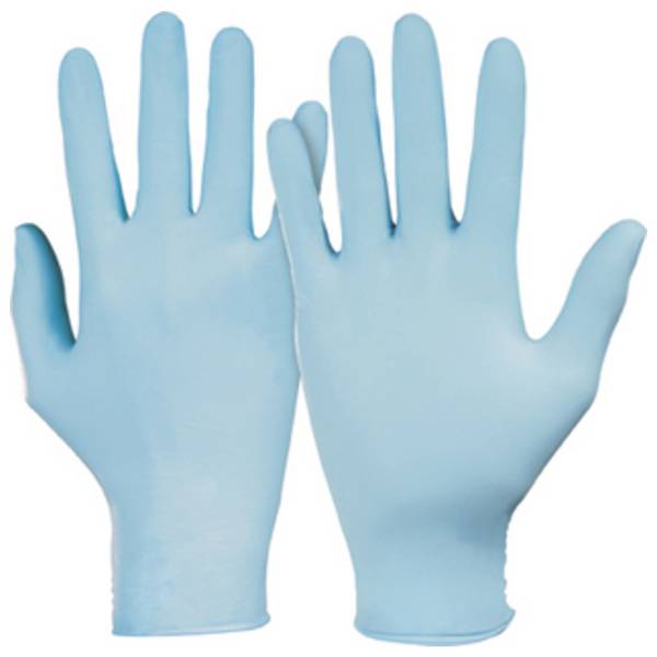 Einweg-Handschuhe BOX=100 Stück Gr.10 blau, EN 388/374 Kat III KCL 740 Dermatril