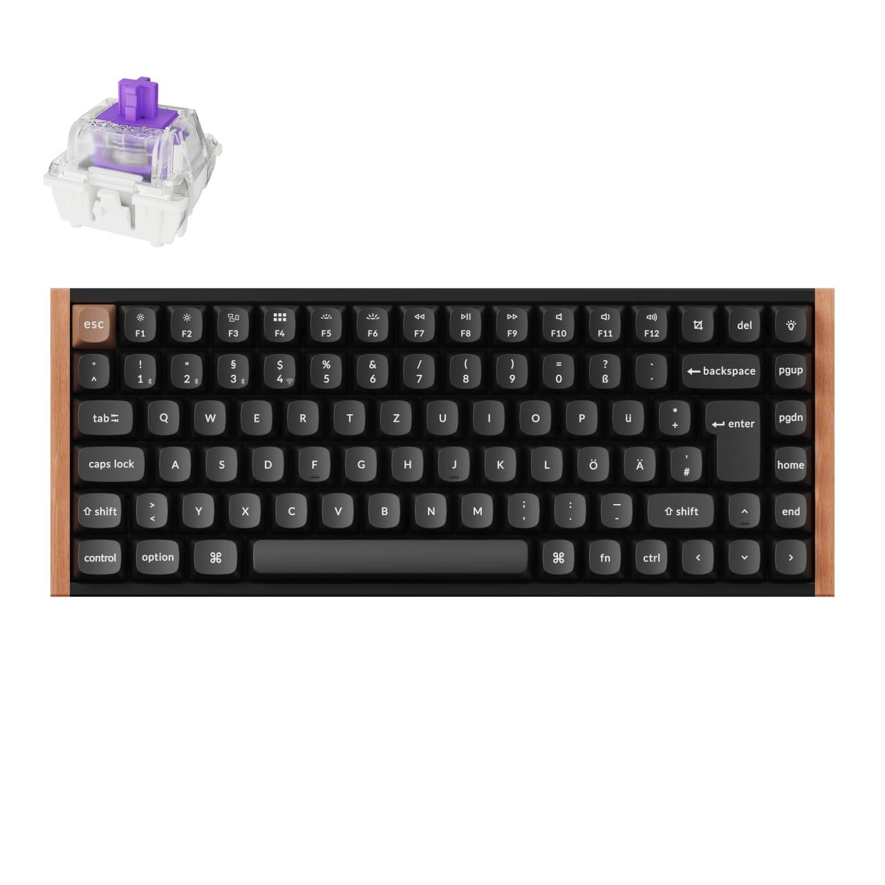 Keychron K2 HE Knob 75% Alu RGB Gateron Magnetic bk H-0