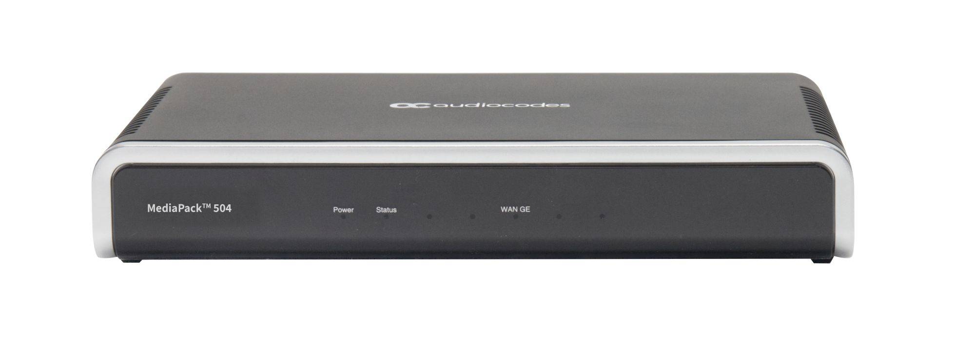 Audiocodes MediaPack 502 analog VoIP gateway with 2 FXS Voice Interfaces with software upgradable option to 4 FXS-0