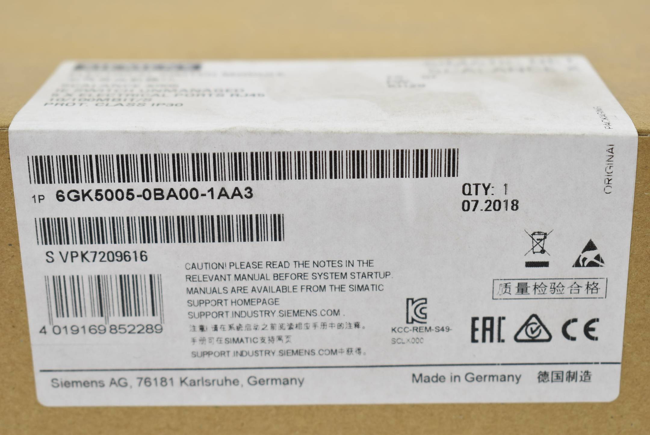 Siemens scalance X005 24VDC 6GK5 005-0BA00-1AA3 ( 6GK5005-0BA00-1AA3 )-1