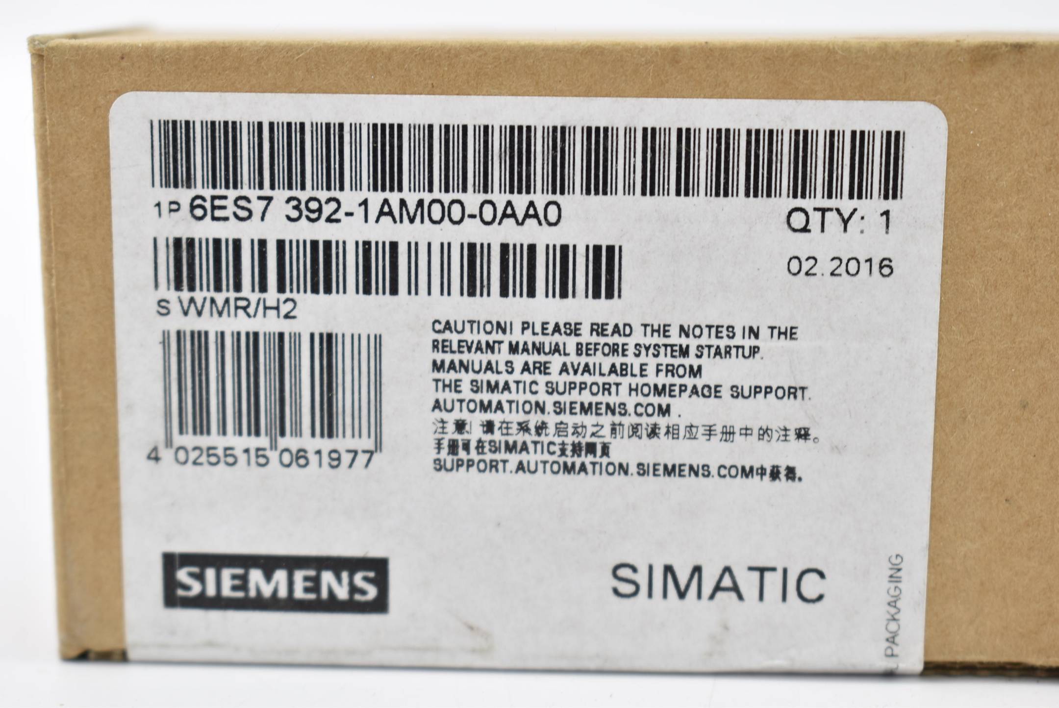 Siemens 6ES7392-1AM00-0AA0 - SIMATIC S7-300, Frontstecker mit Schraubkontakten,-2