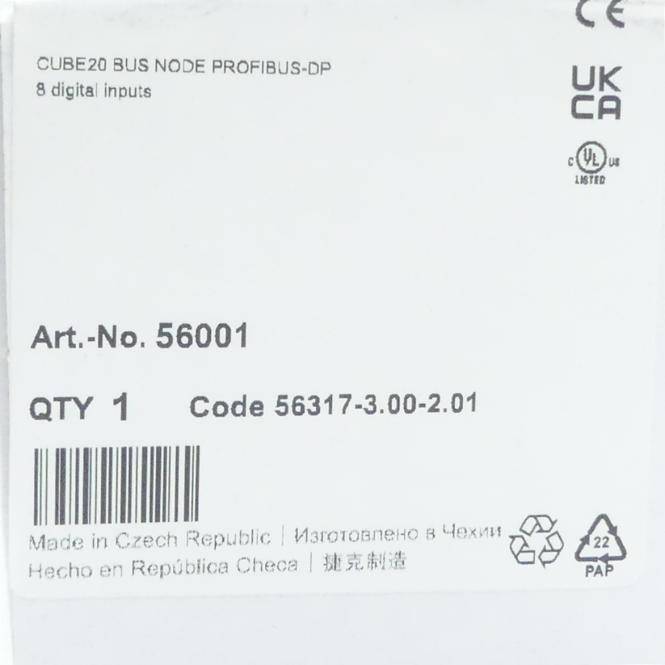 Murrelektronik Cube20 Busknoten Profibus-DP 56317-3.00-2.01 (56001)-0