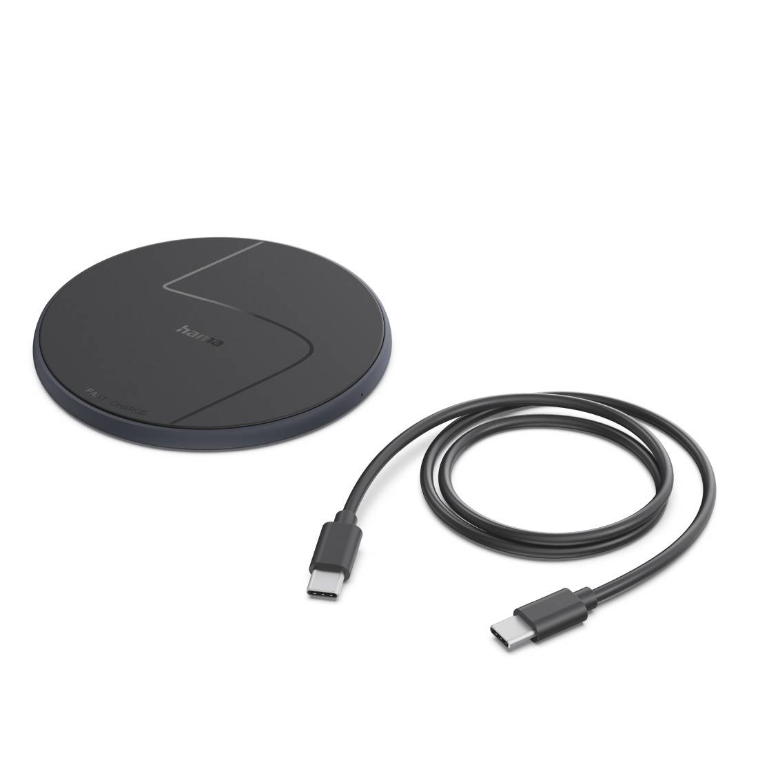 hama 00201745 Wireless Charger, kabelloses Smartphone-Ladepad, 15 W, Schwarz-2