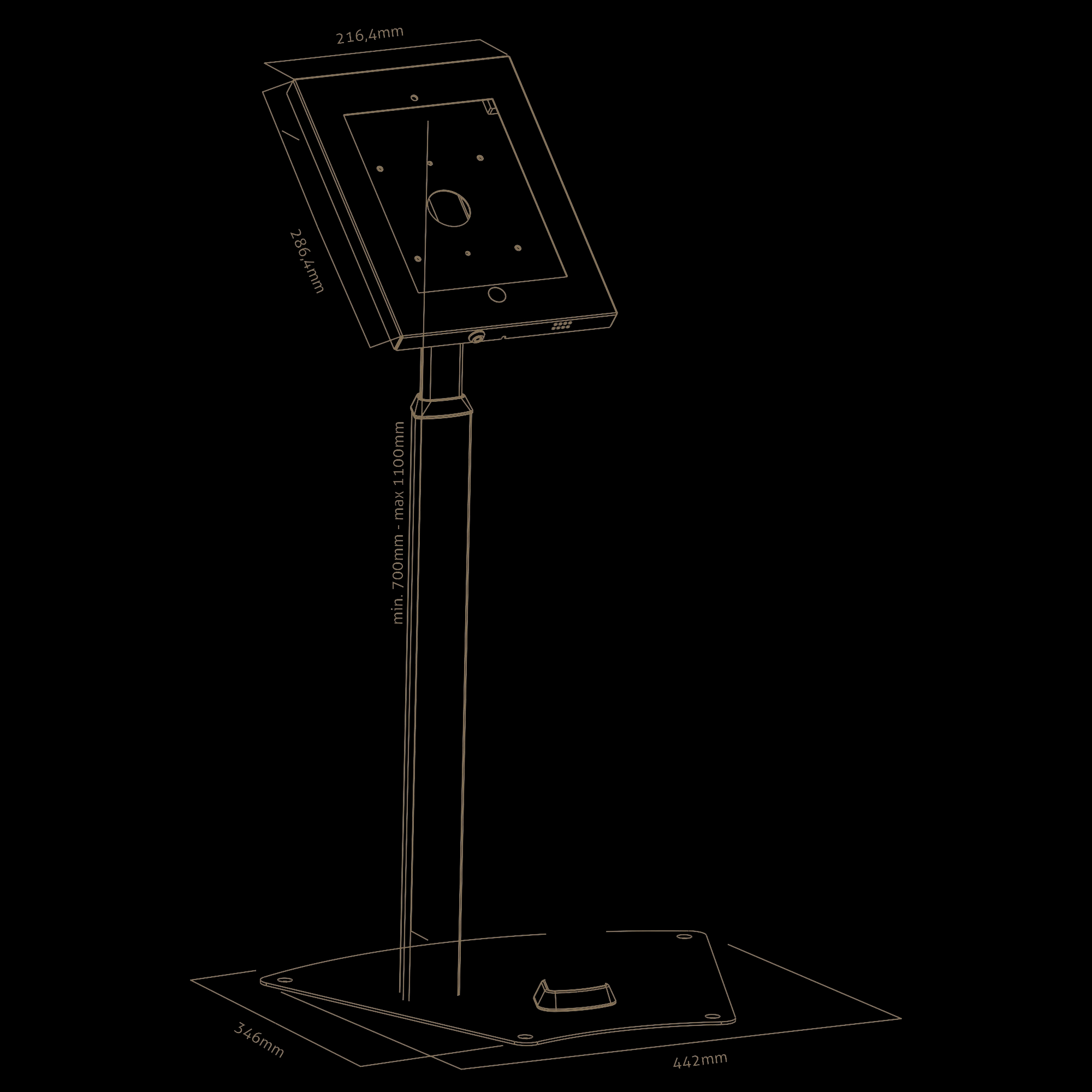 PureMounts® Tablet Standfuß - iPad-1