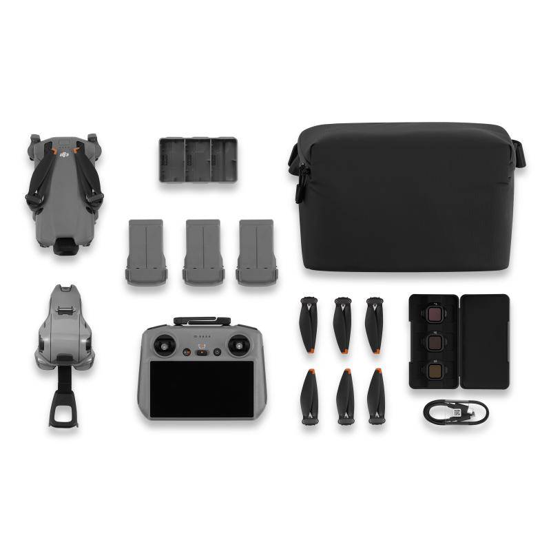 DJI MINI 5 PRO FLY MORE COMBO ( RC 2), 4 Rotoren, 50 MP, 3840 x 2160 Pixel, 18 m/s, 2788 mAh, Schwarz, Grau-0