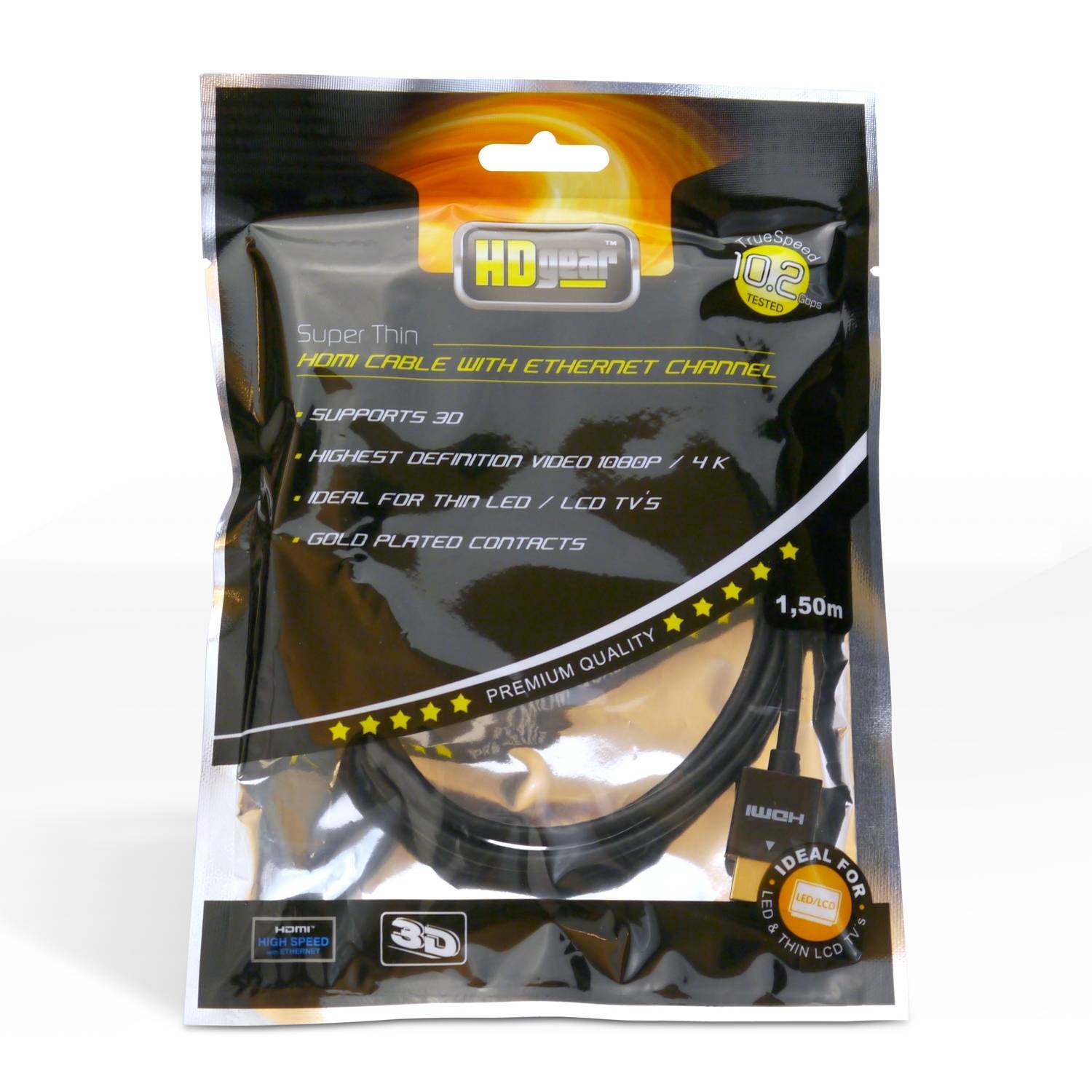 HDMI Kabel - HDGear Super Slim - 1,50m-3