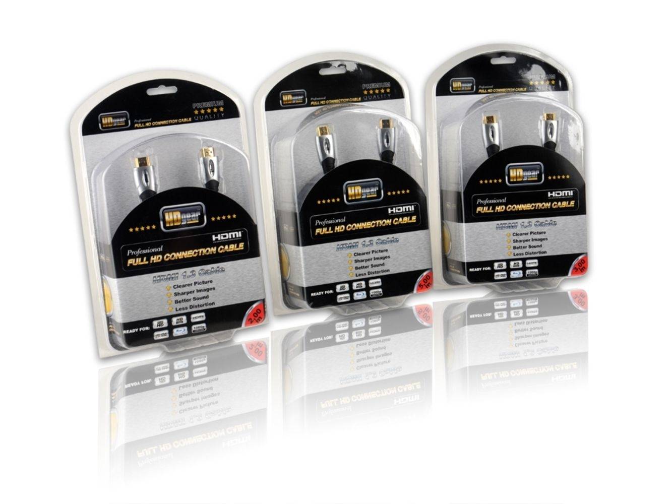 HDMI-Kabel mit Ethernet, FullHD 1080p - 5.00m, schwarz-1