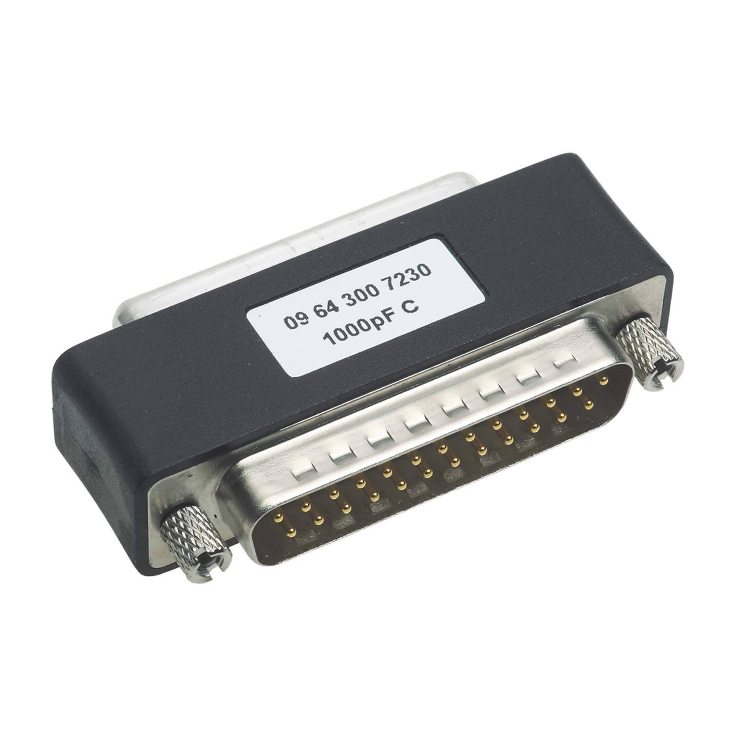 HARTING M/F DSUB FILTER ADAPTER 25PIN 470PF - 50 Stück-0