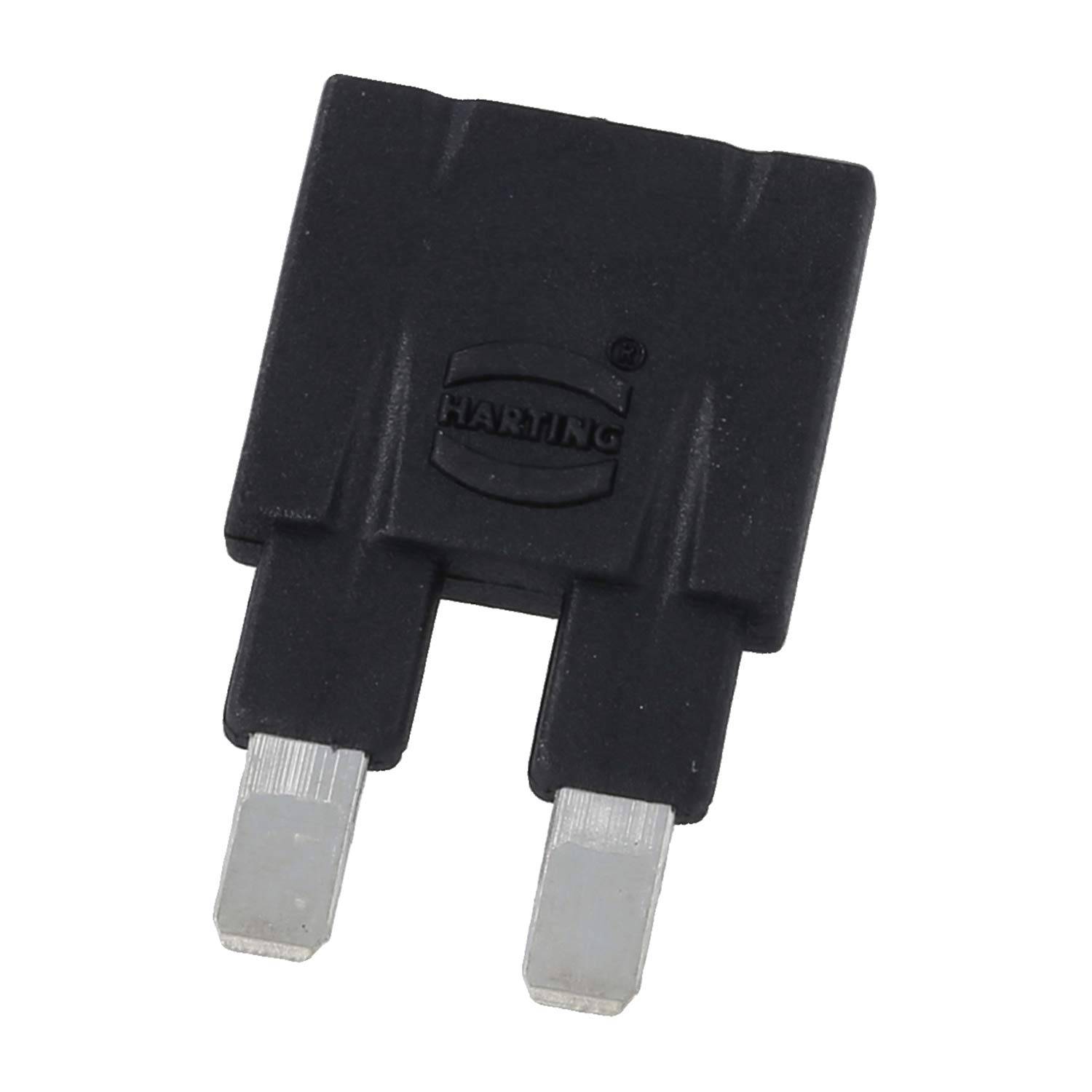 Harting 09330009852 Steckbrücke längs, 1x2 schwarz - Steckverbinder-Komponente-0