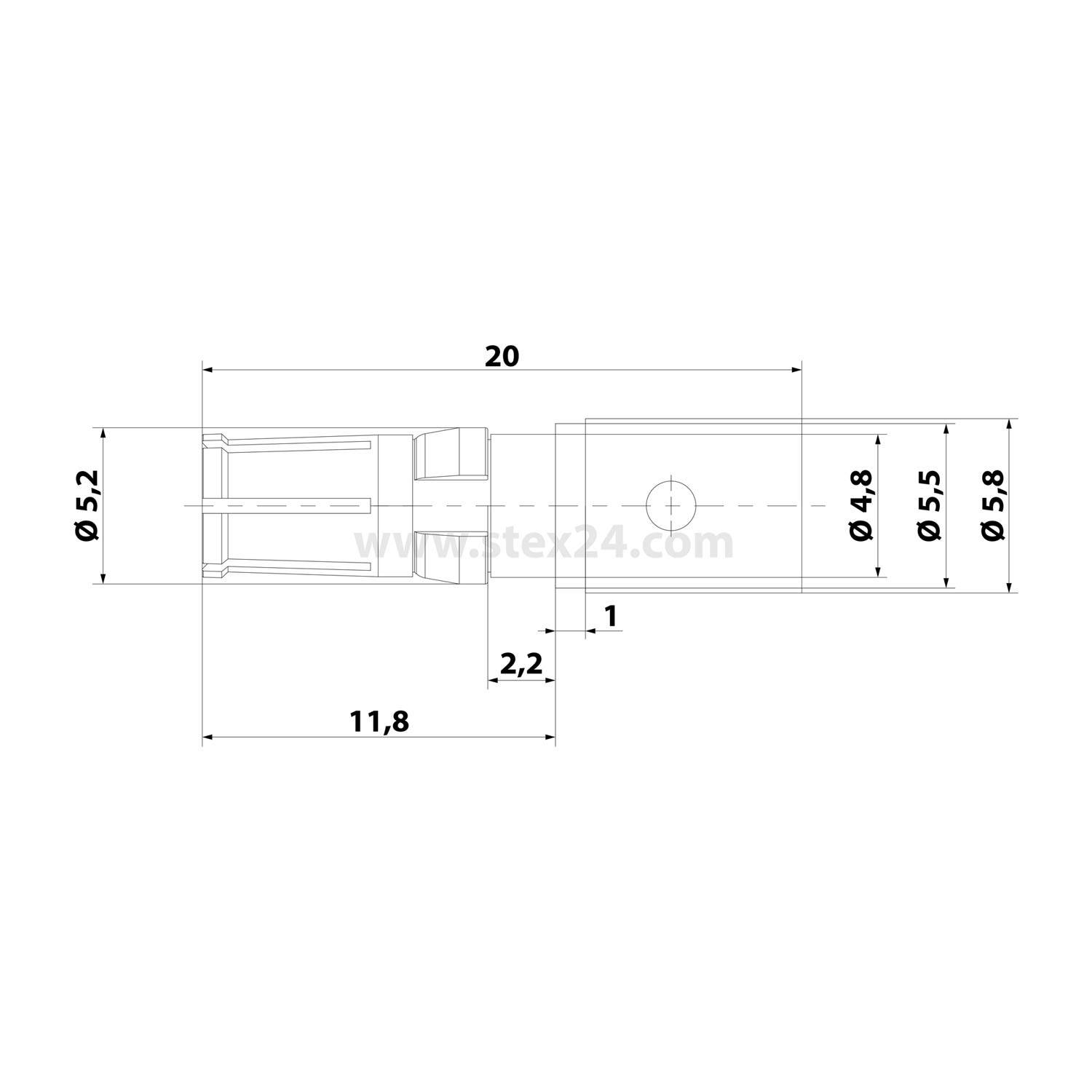 HARTING D SUB MIXED FE 40 A SHORT CRIMP POWER CO - 100 Stück-1