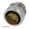 FLEXA US-P kl. Packung 2 Stk. Metallverschraubung gerade Gewinde PG48x1,588 für Schlauch-Außendurchmesser 56,0mm für