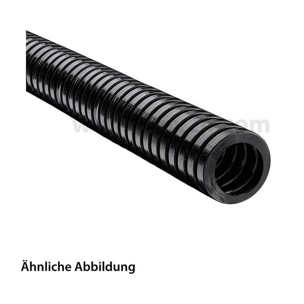 FLEXA ROHRflex PA 12-D Wellschlauch / Wellrohr Polyamid PA12 dickwandig AD 34,5mm, ID 27,0mm breites Profil,