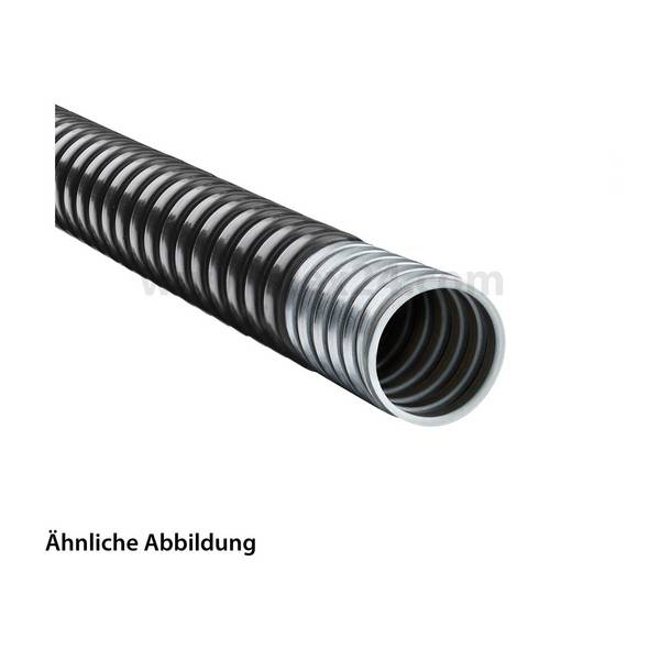 FLEXA SPR-PVC Metallschutzschlauch mit PVC Mantel AD 9,0mm, ID 6,0mm eingehaktes Profil, Mindestbiegeradius bewegt