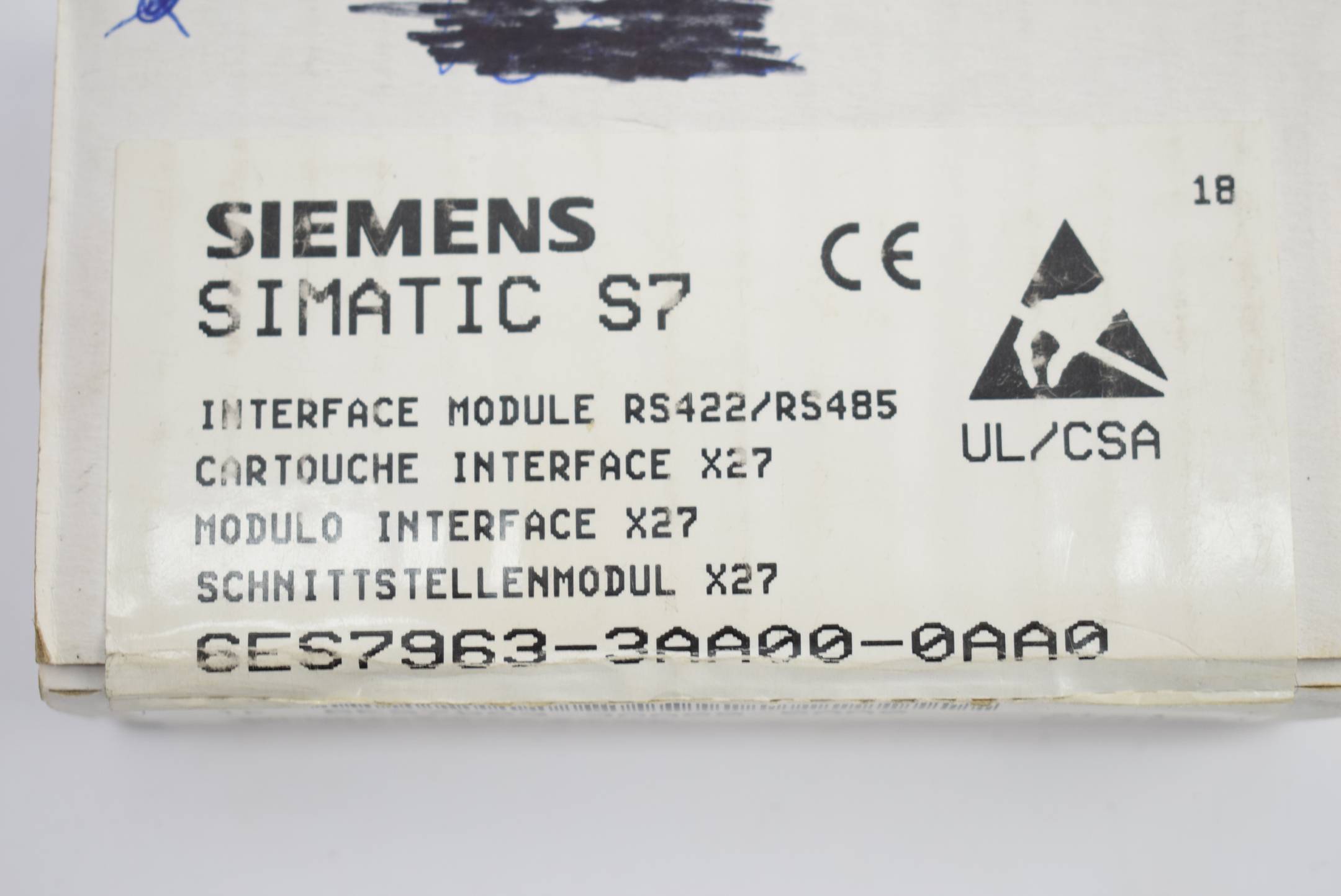 Siemens simatic S7 6ES7963-3AA00-0AA0 ( 6ES7 963-3AA00-0AA0 )E01-1