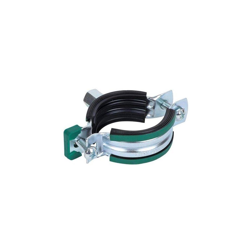 Walraven Rohrschelle KSB2, M8/M10, Durchmesser 60-64mm Zweischrauben-Rohrschelle, EPDM, elektrolytisch verzinkt-0