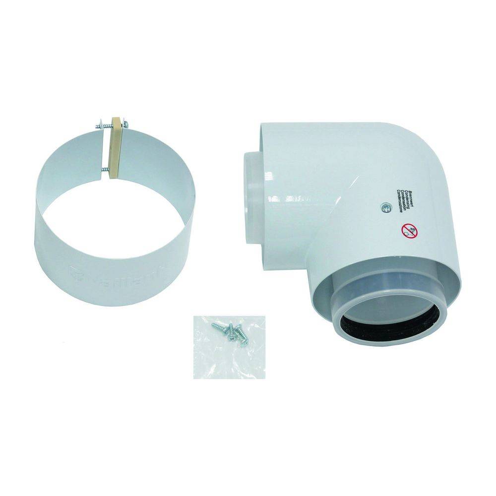 Vaillant Luft-/Abgasführung Paket 1.51 im Schacht starr, Anschlussset D 80/125mm aus PP, 0010040555-1