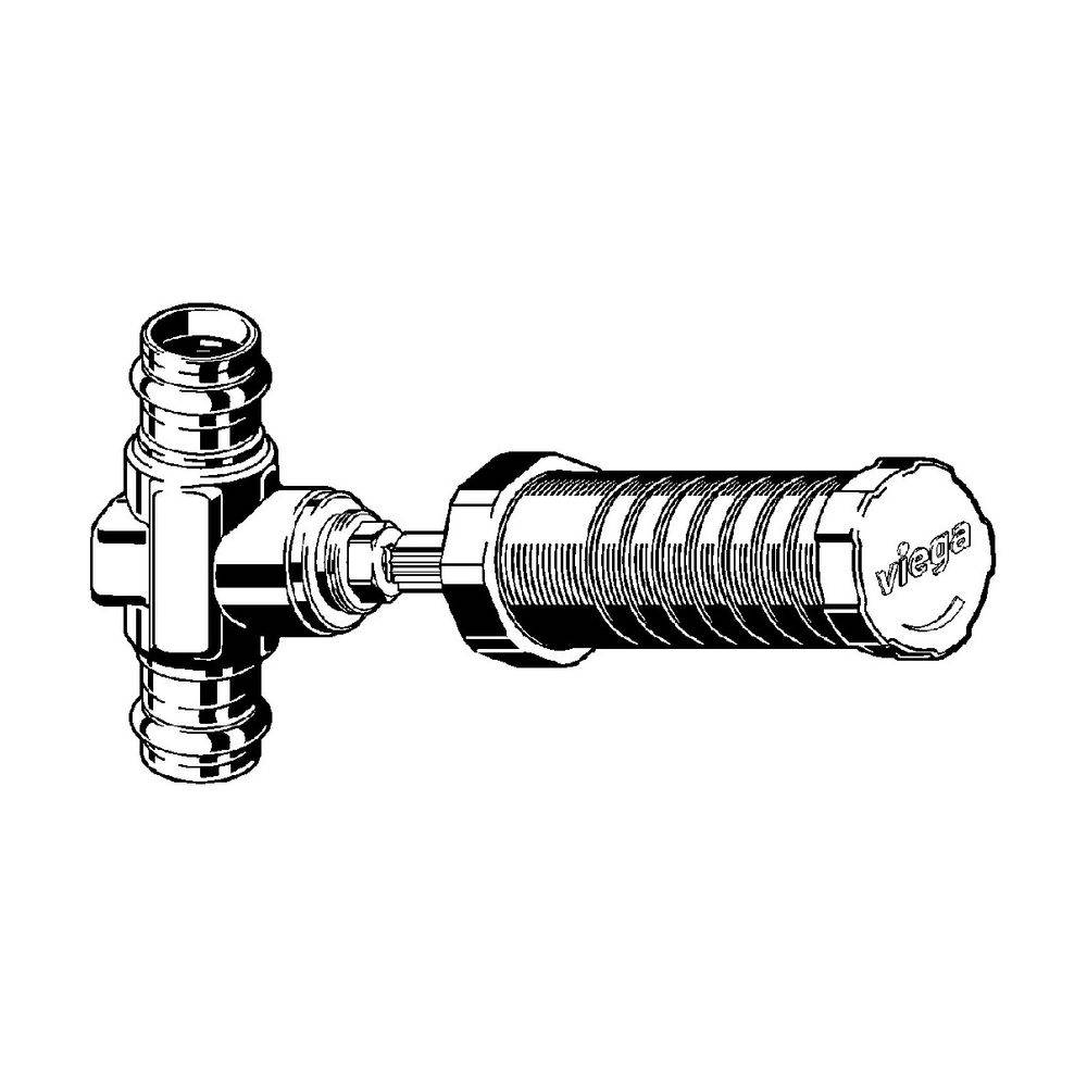 Viega Easytop UP-Geradsitzventil mit SC-Contur 2235.2, DN 20, d. 22mm, Einbautiefe 45-130mm, Siliziumbronze-1