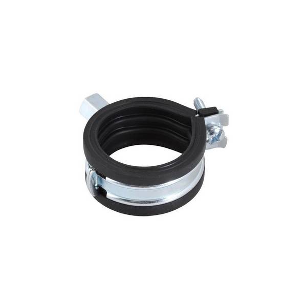 Walraven Rohrschelle KSB1 M8, Rohraußendurchmesser 59-62mm Einschraubenschelle, EPDM, Stahl elektrolytisch verzinkt