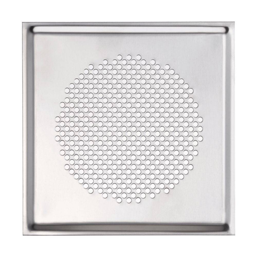 Zehnder Designgitter ComfoGrid Venezia quadratisch DN125, 160x160mm, Edelstahl, mit Filter-0