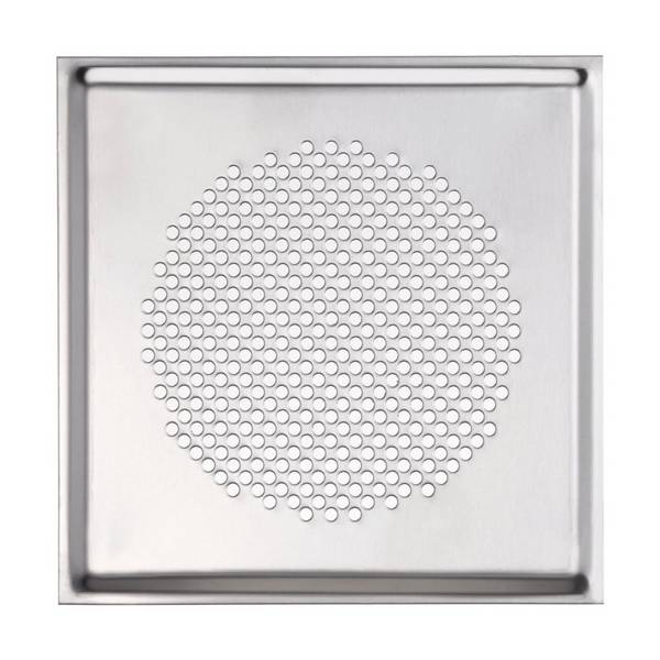 Zehnder Designgitter ComfoGrid Venezia quadratisch DN125, 160x160mm, Edelstahl, mit Filter