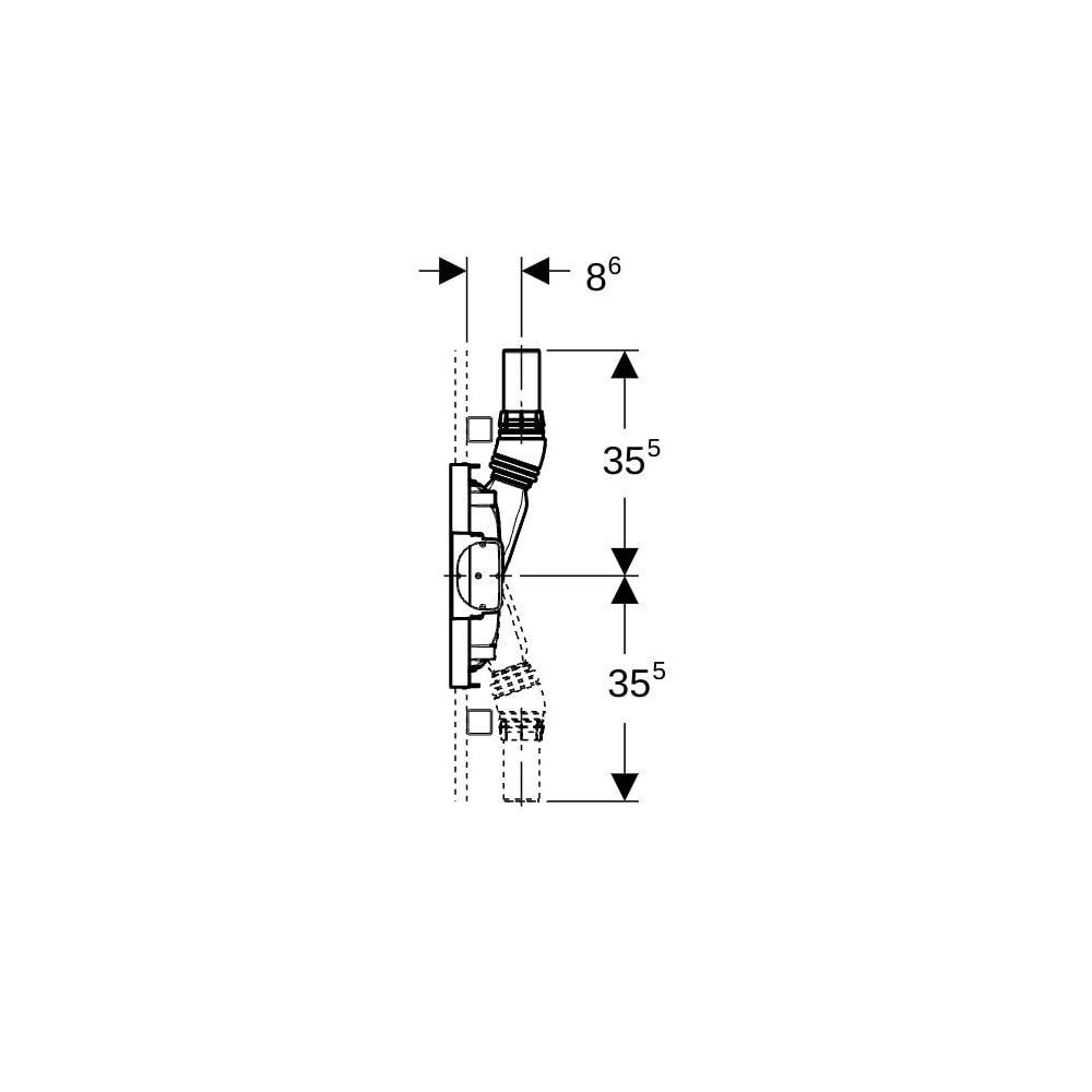 Geberit Duofix 2025 Duschelement H50cm, d50, 1 Stk.-3