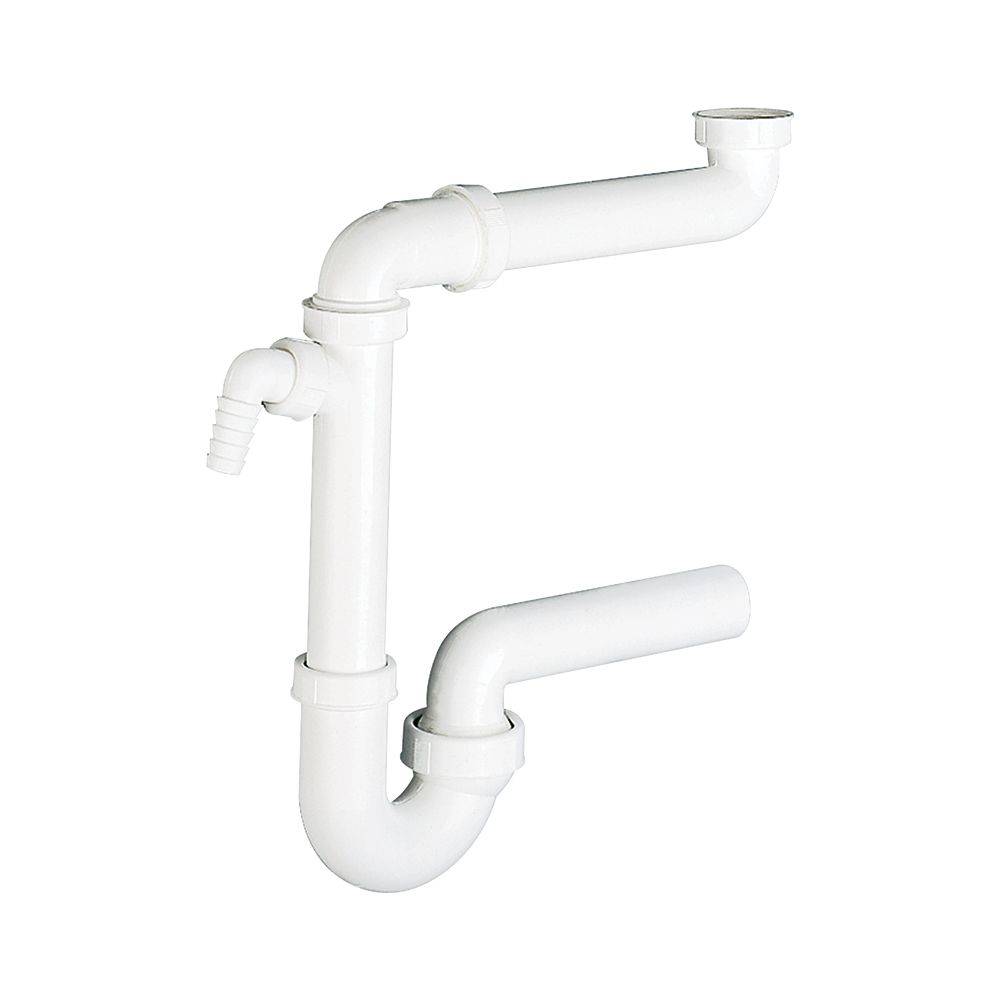 Dallmer Raumsparsiphon 121, 1 1/2" x DN 40, PP, 040213-0
