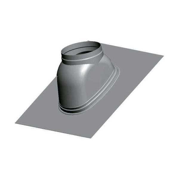 Dachplatte DN125 Schrägdach 25-45Gr Großformat 500x500mm