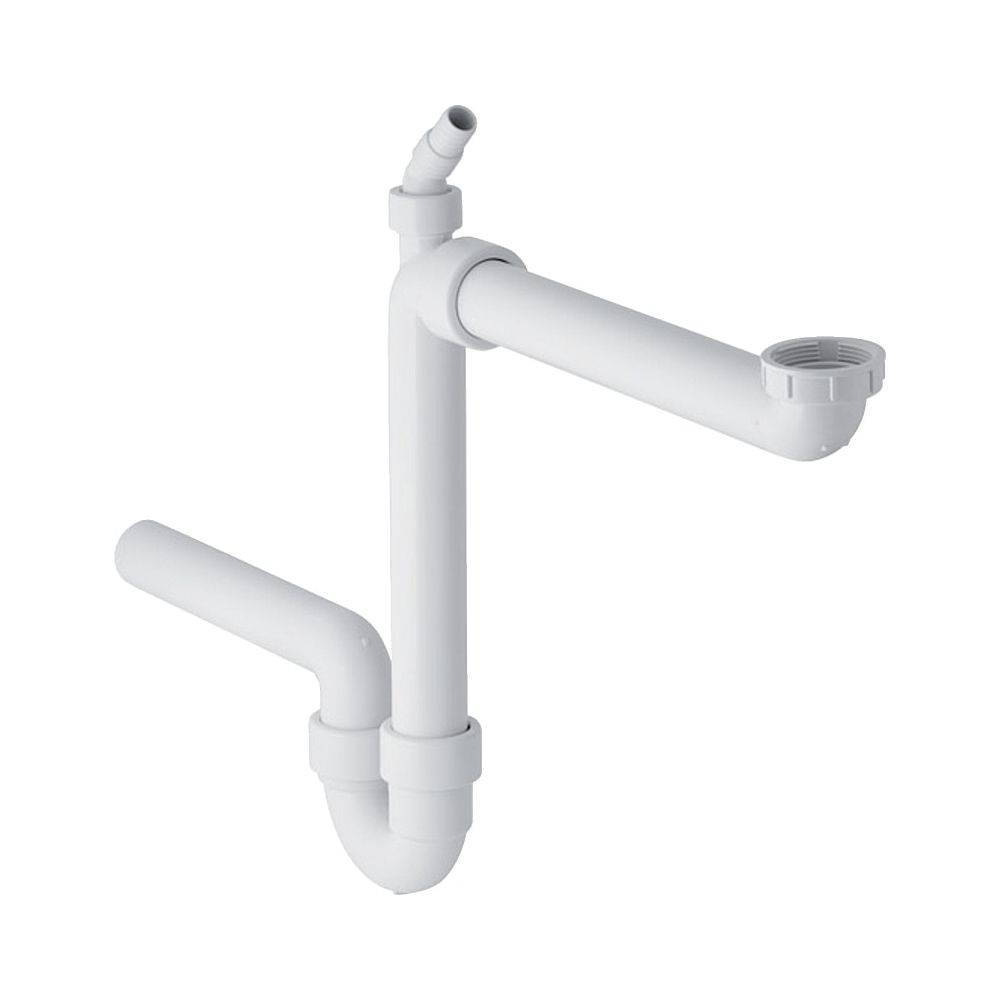 Geberit Fertigablauf 1teilig d40mm G1 1/2 weiss mit Schlauchtuelle, 1 Stk.-0