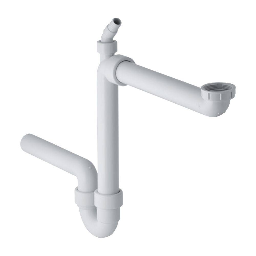 Geberit Fertigablauf 1teilig d40mm G1 1/2 weiss mit Schlauchtuelle, 1 Stk.-1