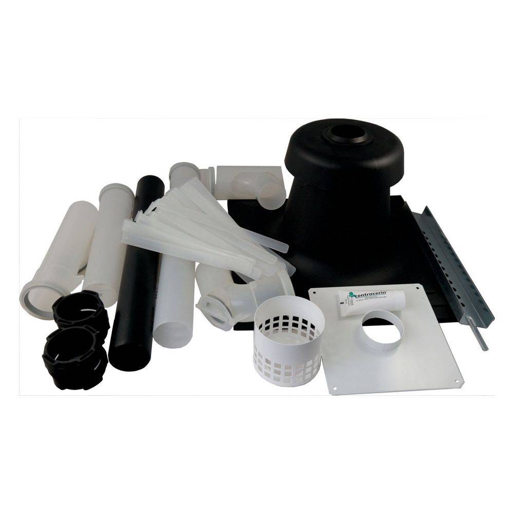 Wolf Anschluss-Set DN 60-B23 60 im Schacht, Abdeckung Edelstahl-1