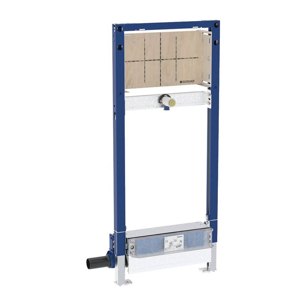 Geberit Duofix Element für Dusche, 130cm Metall-/Holzständerw., Wandablauf, Wandarmatur UP, Estrichhöhe am Einlauf-2