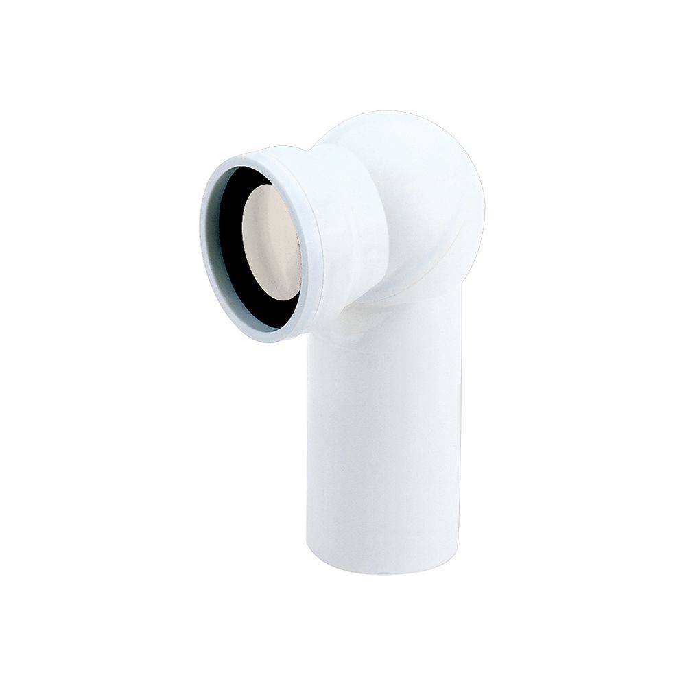 Dallmer Atlasbogen 87, DN 100, verstellbar von 0-90 Grad, PP, Weiß, 280527