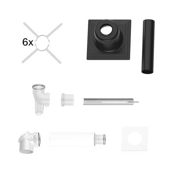 Bosch Grundbausatz FC-Set-80-C93x oben, D 80/125mm, Kunststoff