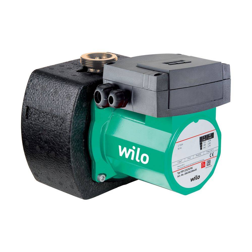 Wilo TOP-Z Nassläufer-Standardpumpe 25/10, 230V, PN 10/16, G 1 1/2", 180W, Rotguss-0