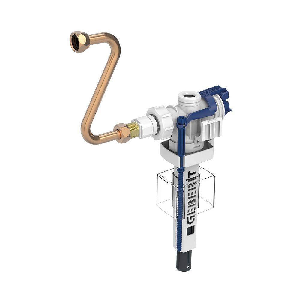 Geberit Typ 383 Füllventil, seitlicher Anschluss 3/8", Messingnippel, für UP-Spülkästen-0