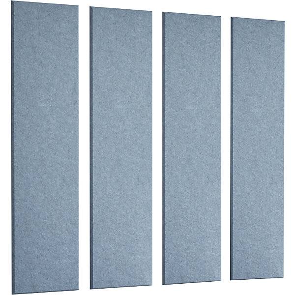 Akustik-Wandplatte HxB 1200 x 300 mm VE 4 Stk blau ab 10 VE. TAKKT Industrial & Packaging GmbH 84303849