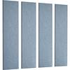Akustik-Wandplatte HxB 1200 x 300 mm VE 4 Stk blau ab 5 VE. TAKKT Industrial & Packaging GmbH 84303749