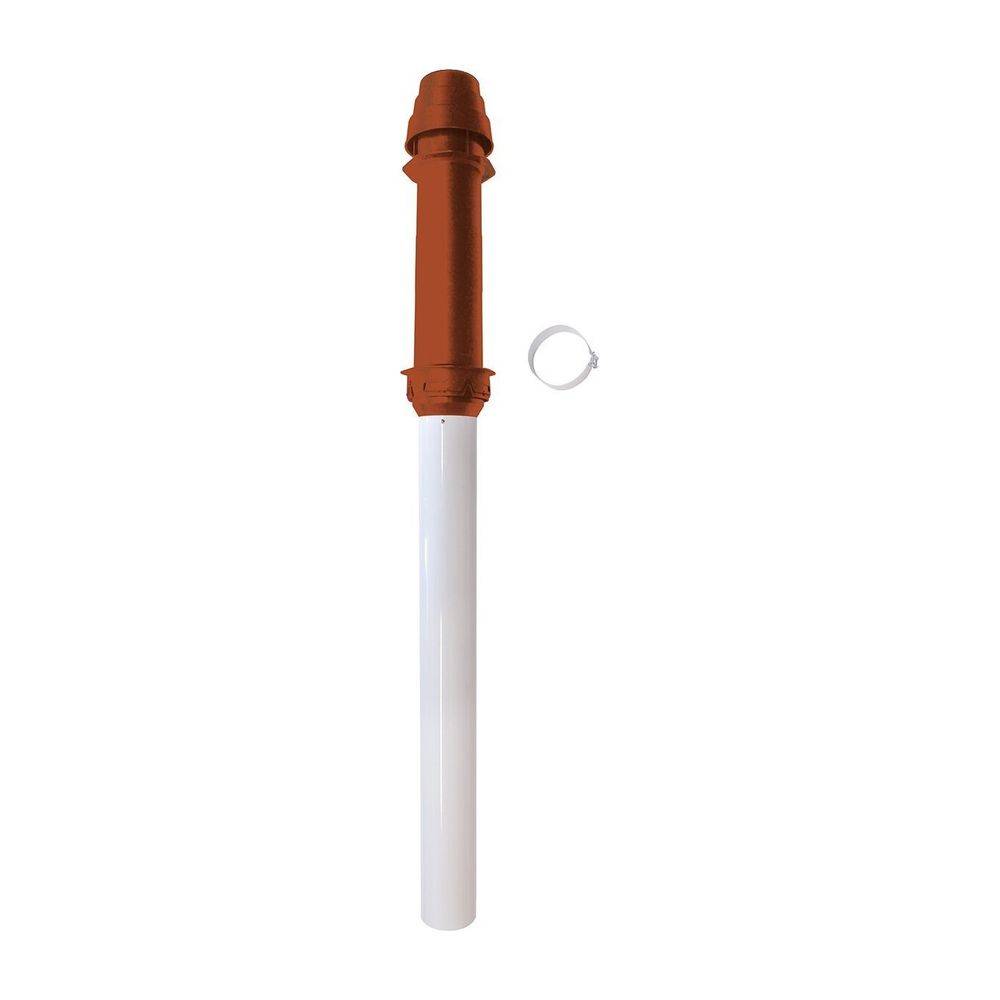 Vaillant Luft-/Abgasführung Paket 1.50 für senkrechte Dachdurchführung d. 60/100mm, Rot, 3 Stück-3