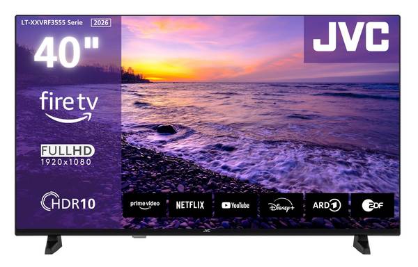 JVC LT-40VRF3555 Fernseher 40 Zoll Fire TV Full HD Smart TV HDR TV Alexa Triple-Tuner LED TV (2026)