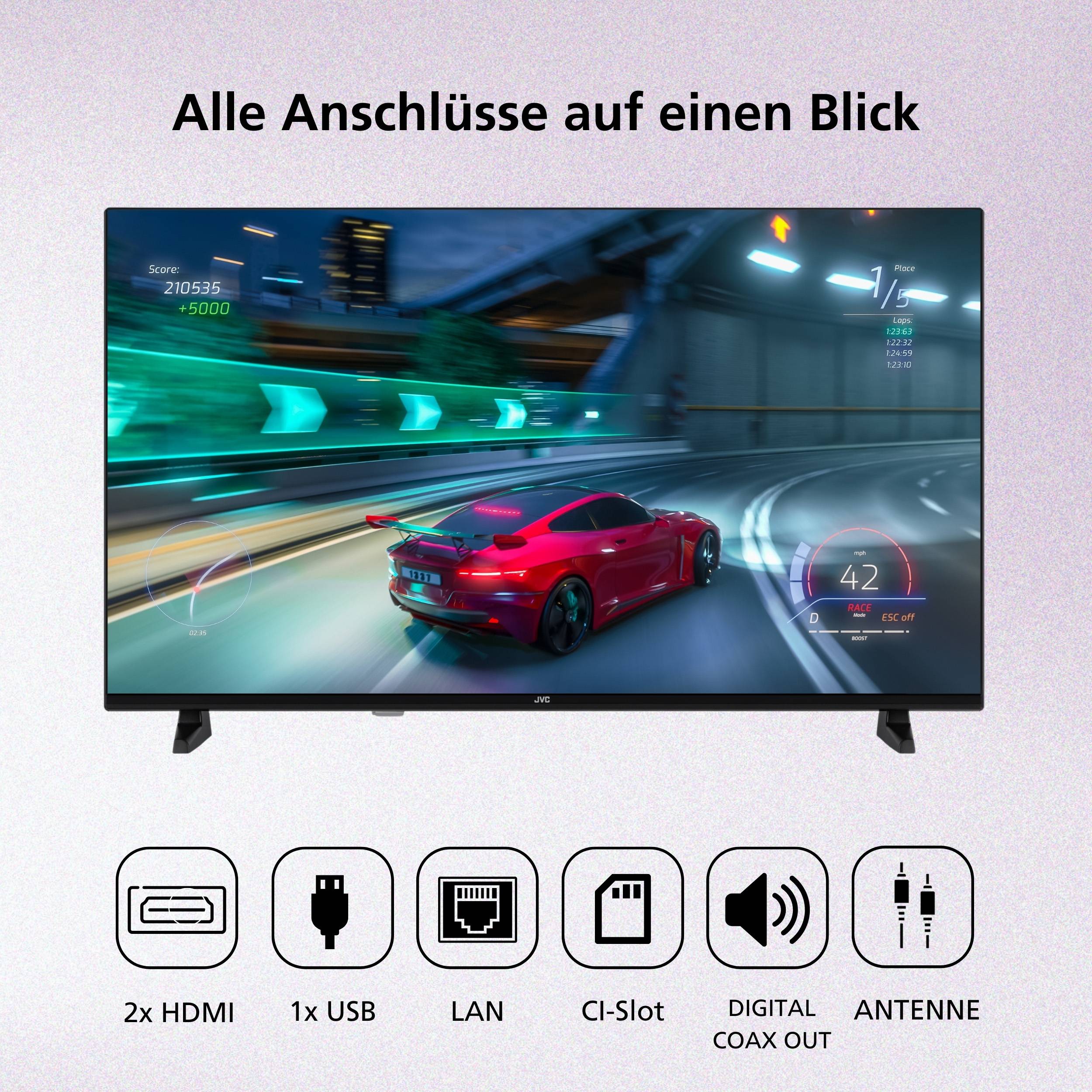 JVC LT-40VRF3555 Fernseher 40 Zoll Fire TV Full HD Smart TV HDR TV Alexa Triple-Tuner LED TV (2026)-3