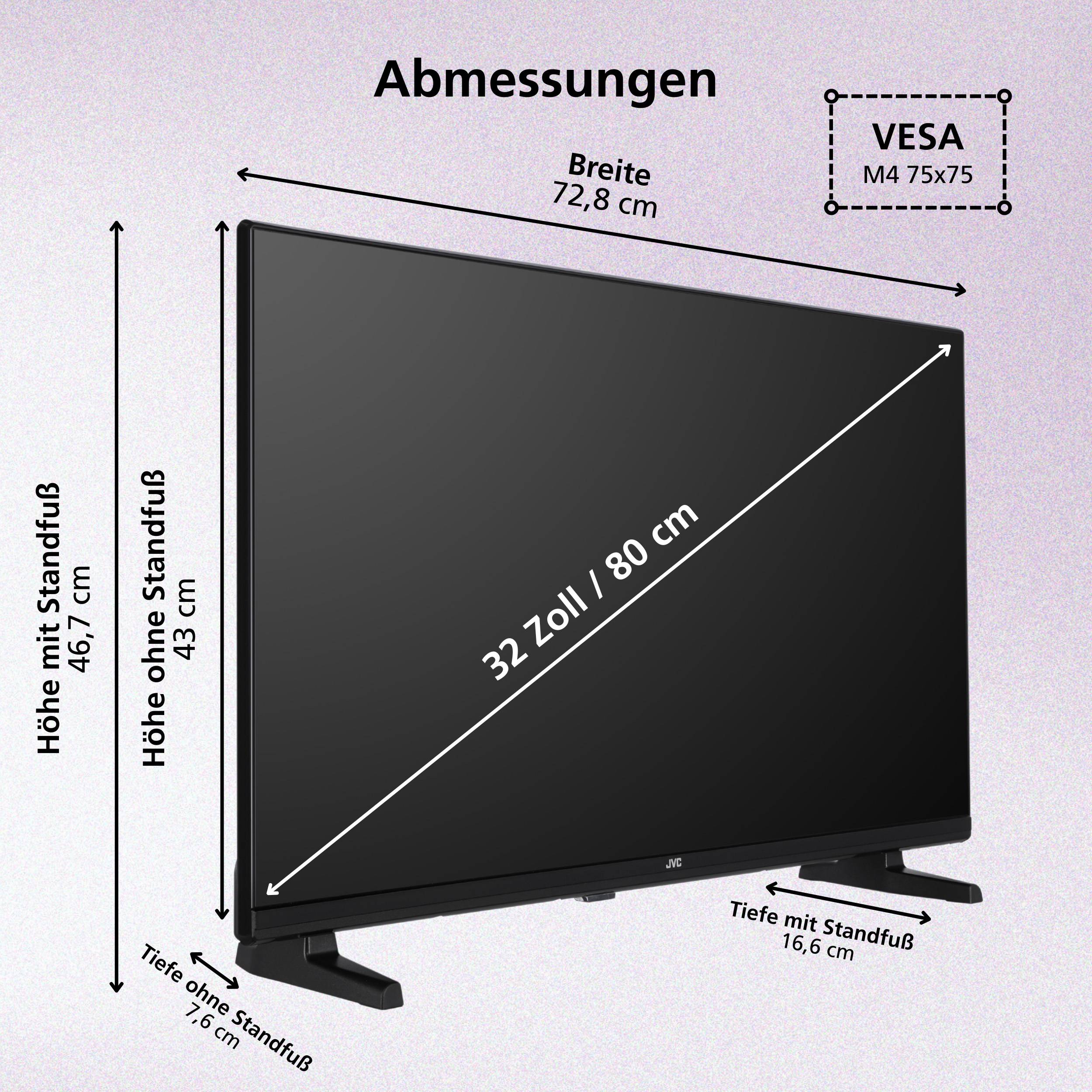 JVC LT-32VRF3555 Fernseher 32 Zoll Fire TV Full HD Smart TV HDR TV Alexa Triple-Tuner LED TV (2025)-1