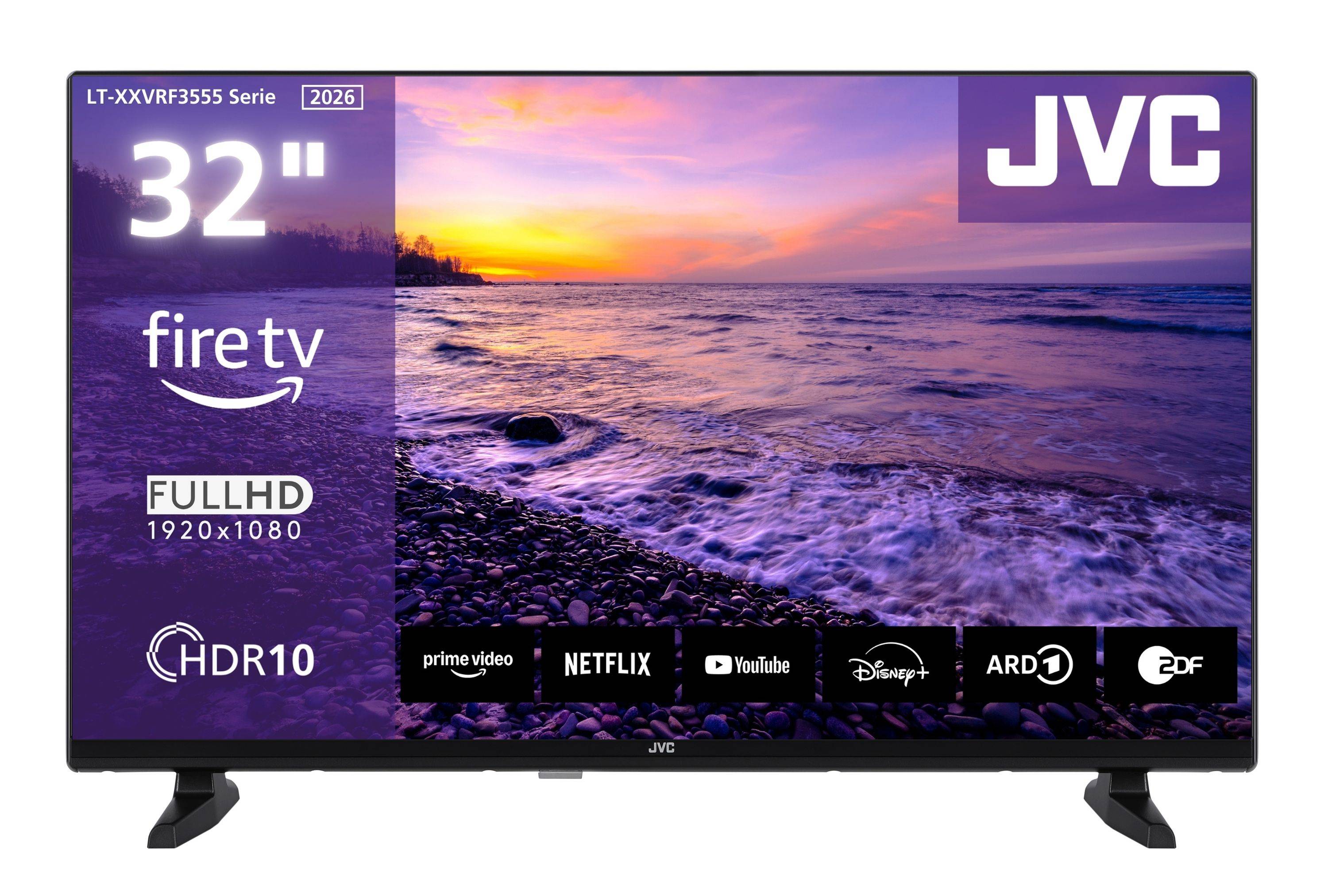 JVC LT-32VRF3555 Fernseher 32 Zoll Fire TV Full HD Smart TV HDR TV Alexa Triple-Tuner LED TV (2025)-0