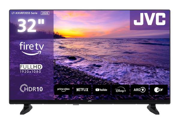 JVC LT-32VRF3555 Fernseher 32 Zoll Fire TV Full HD Smart TV HDR TV Alexa Triple-Tuner LED TV (2025)