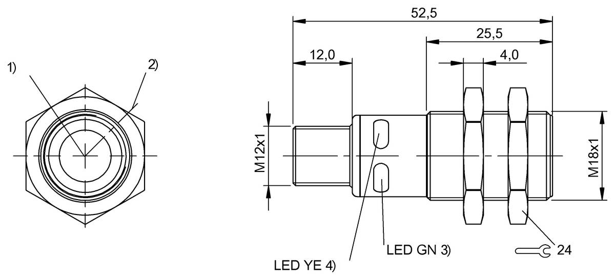 BALLUFF Ultraschall-Sensor - BUS007J, 1 St.-1